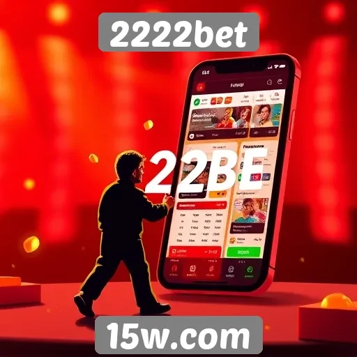 Interação do usuário na plataforma 2222bet