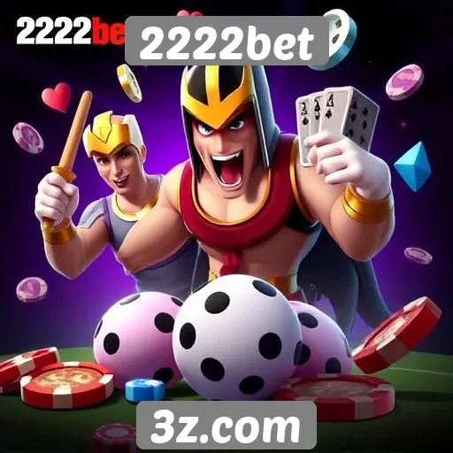 Variedade de jogos disponíveis no 2222bet